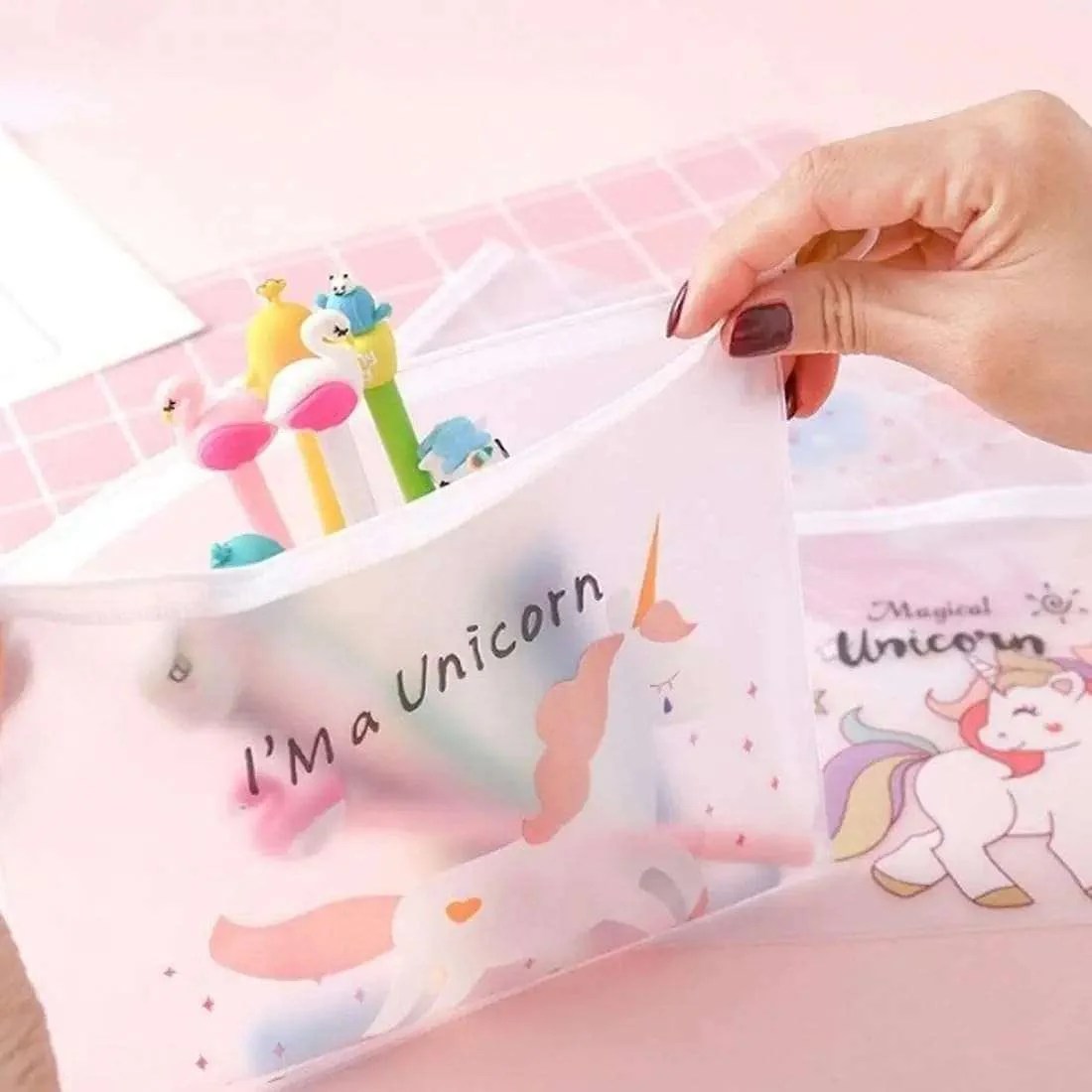 Stylish transparent pouch
