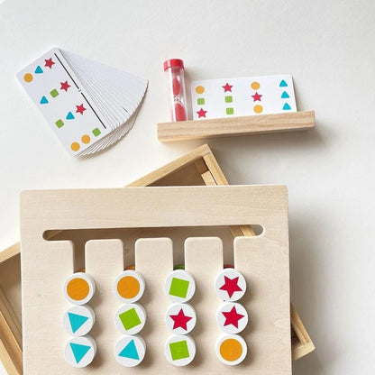 Four color maze with sandclock