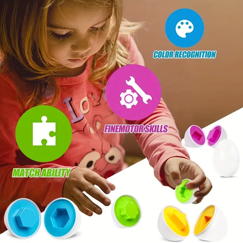 Shapes / Numbers sorting egg set