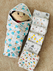 Muslin hooded towel