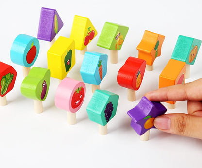 Premium Fruit and vegetable puzzle board