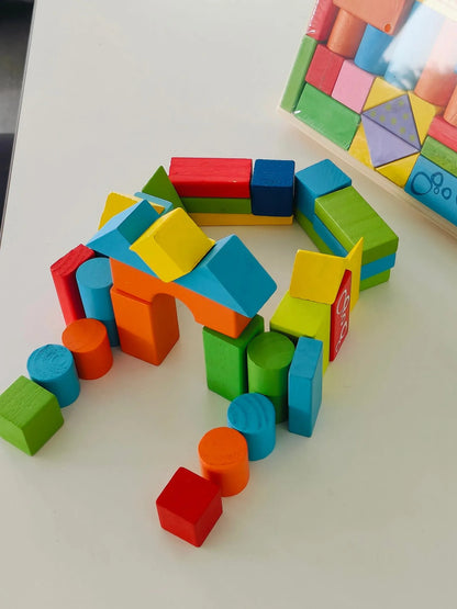wooden building blocks