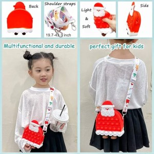 Santa pop it sling bag with accessories