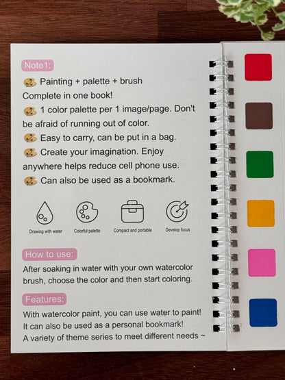 Water painting book