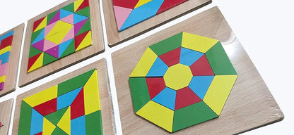 Geometric puzzle board