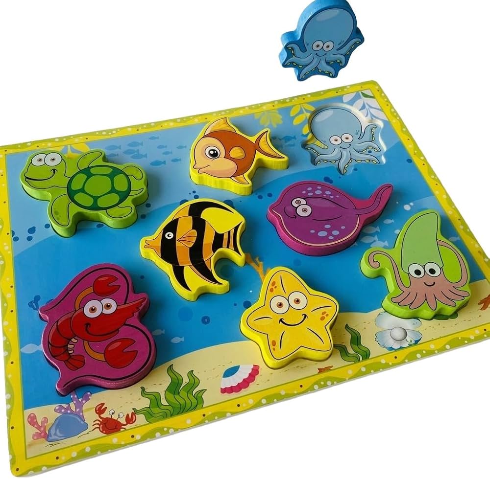 Montessori wooden Puzzle Board