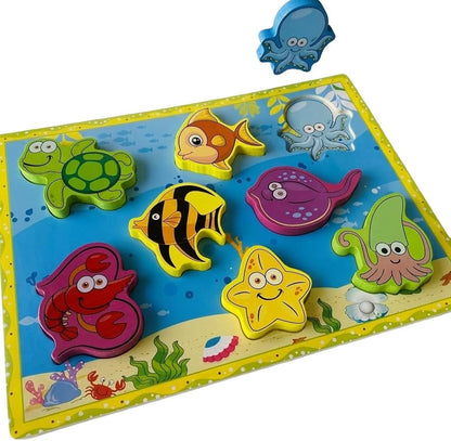 Montessori wooden Puzzle Board