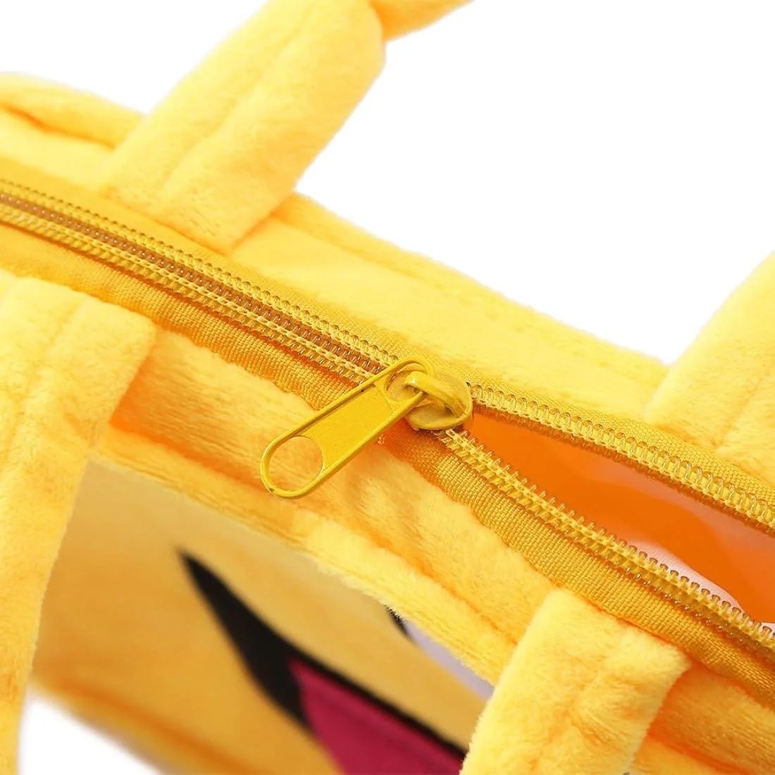 Yellow Emoji plush Bag