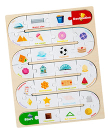 Wooden Education magic puzzle