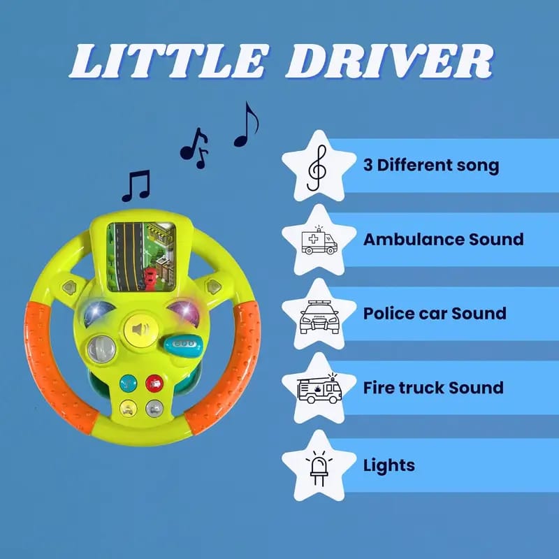 little driver [car steering/Steering wheel]