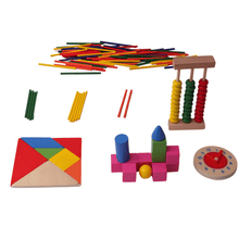 Multipurpose  Abacus  shapes  clock  learning box