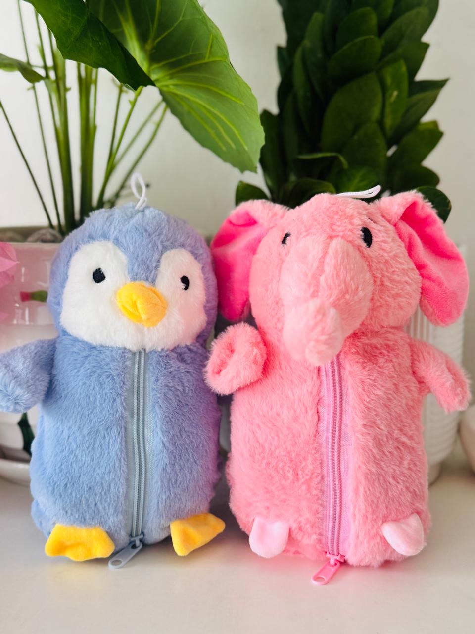 soft plush pouches
