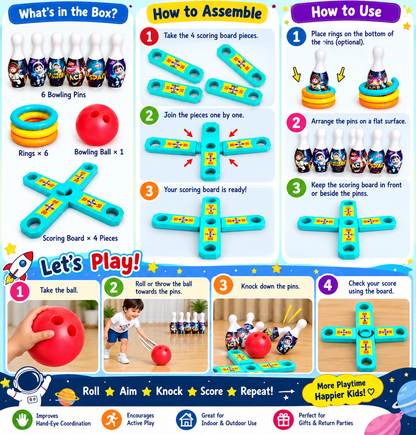 Jumbo Bowling RingToss Game