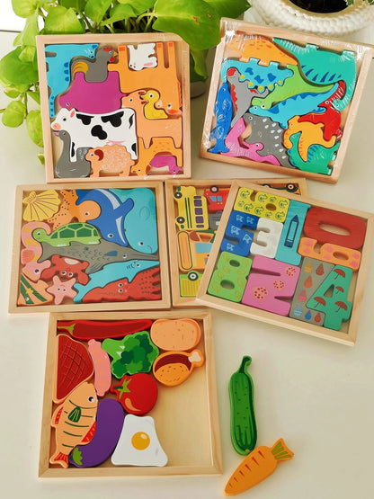 Wooden Tetris board/3D tetris