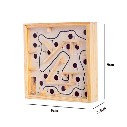 Handmade Wooden Labyrinth Maze Puzzle