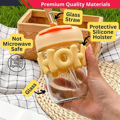 Hoho Dual sip Glass Bottle