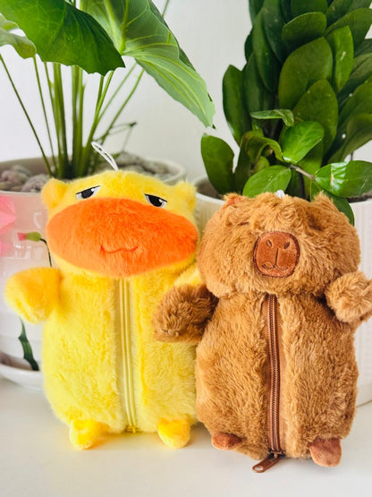 soft plush pouches