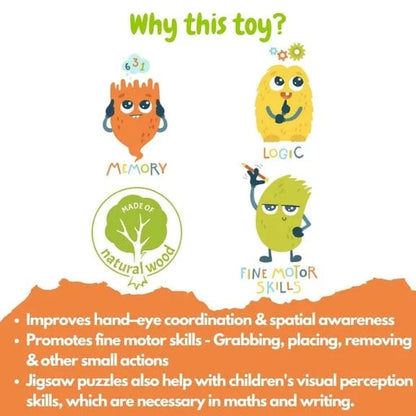 Forest animals number puzzle