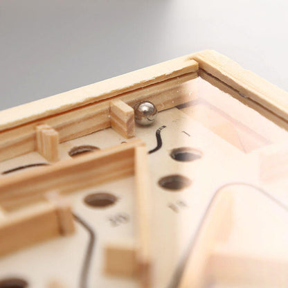 Handmade Wooden Labyrinth Maze Puzzle