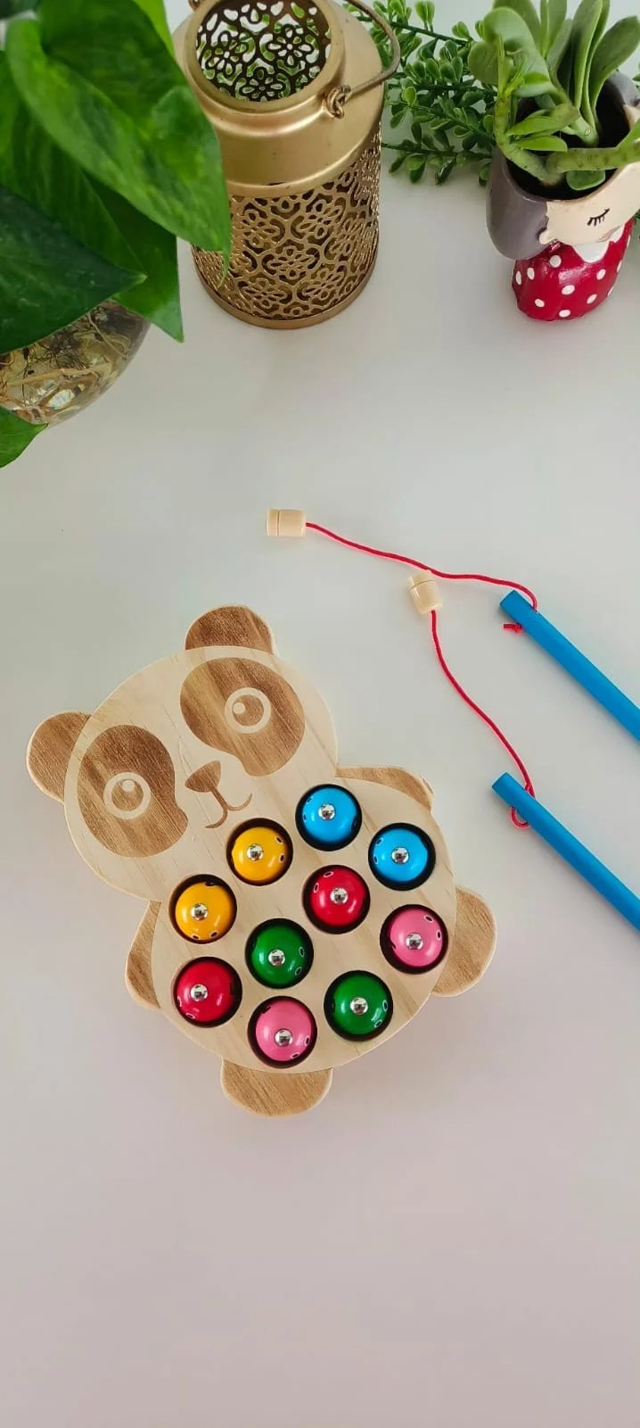 Wooden Panda fishing game