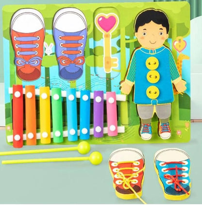 Montessori threading board