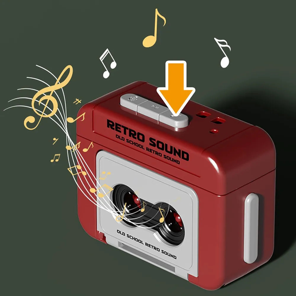 Retro  tap recorder Keychain