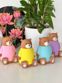 3D Teddy Glass Bottle