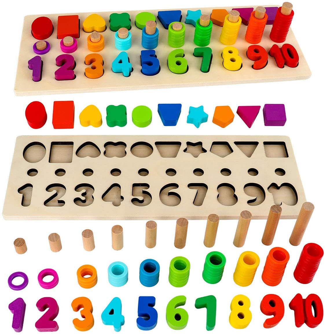 3 in 1 Montessori  puzzle board