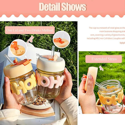 Hoho Dual sip Glass Bottle