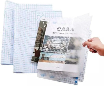 Transparent self-adhesive book cover