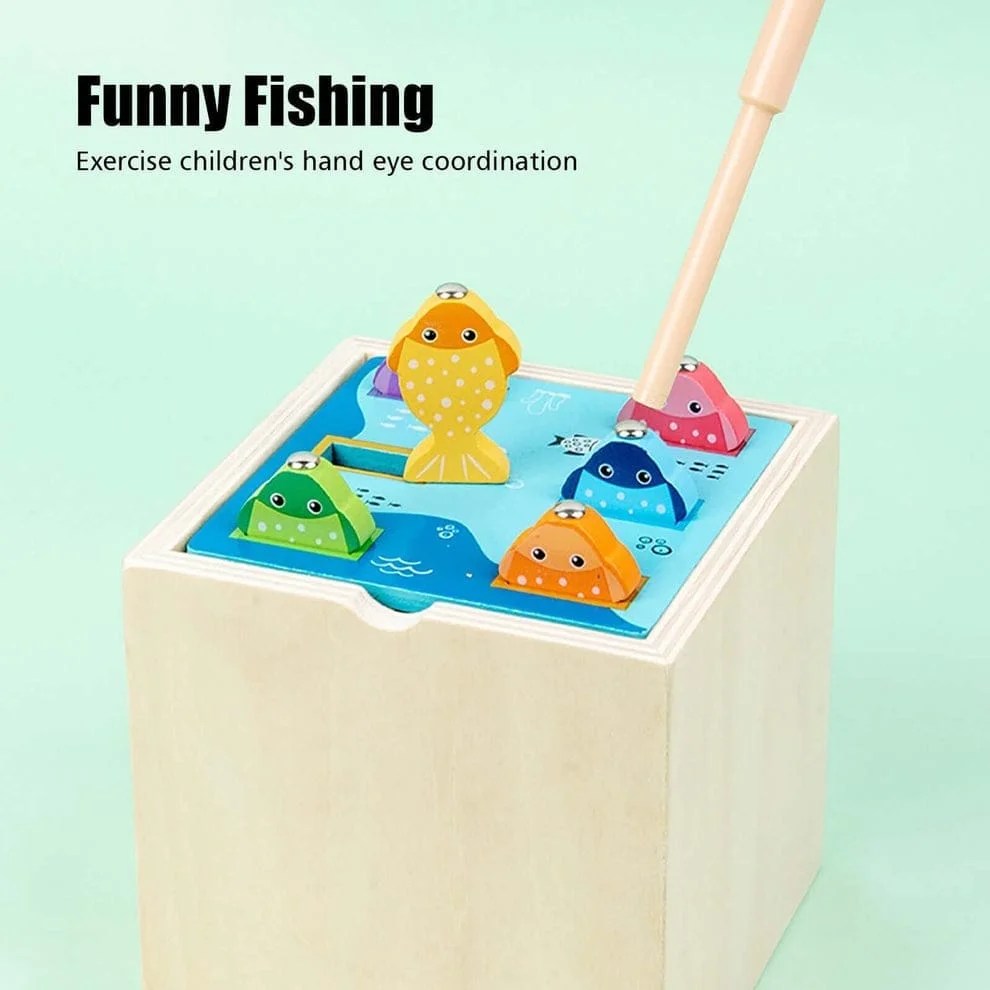 5 in 1 montessori wooden toy