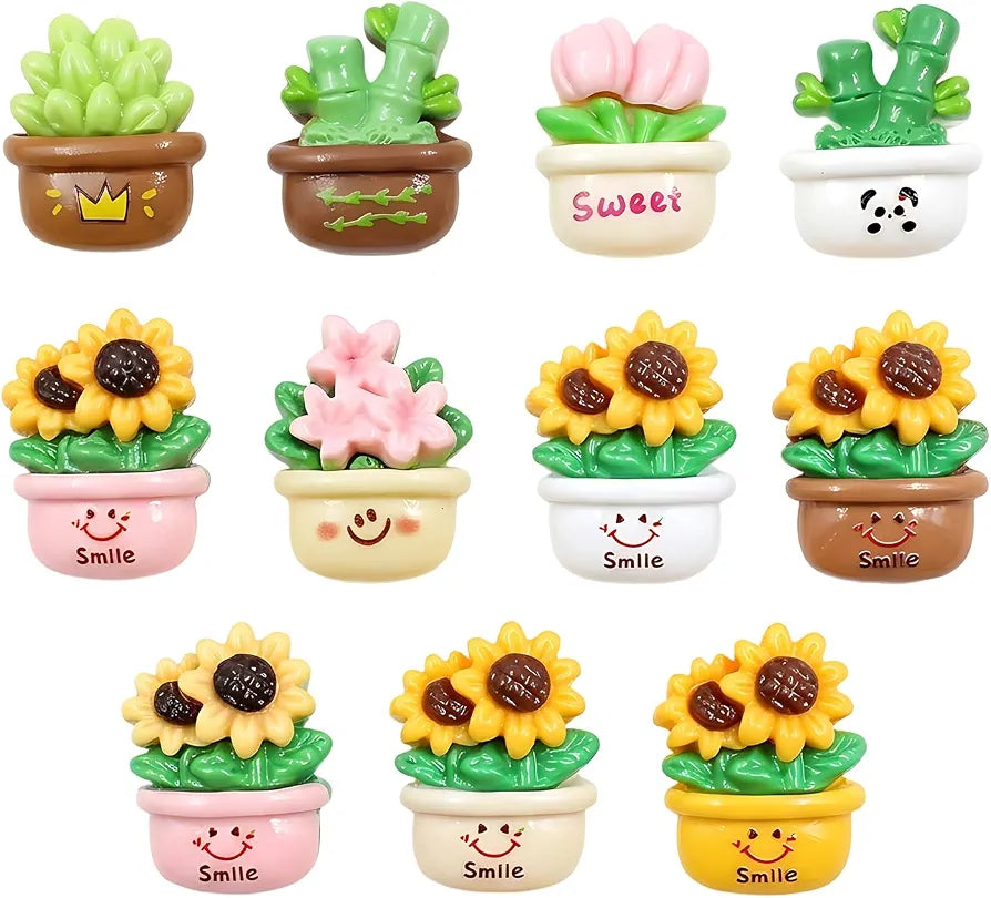 🌸 Mini Plant Fridge Magnets