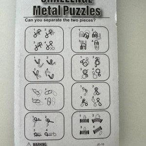 IQ CHALLENGE METAL PUZZLE[6 sets]