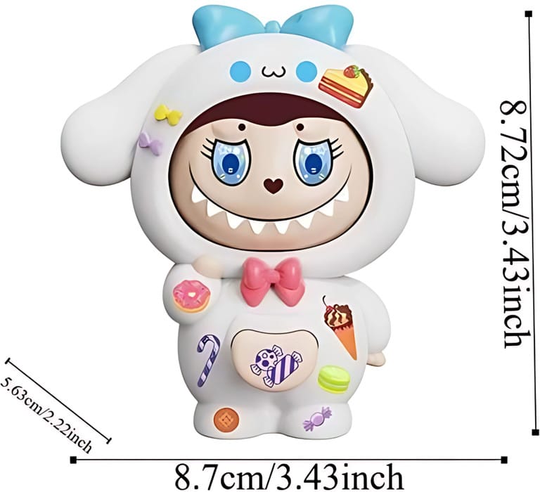 Labubu face changing keychain