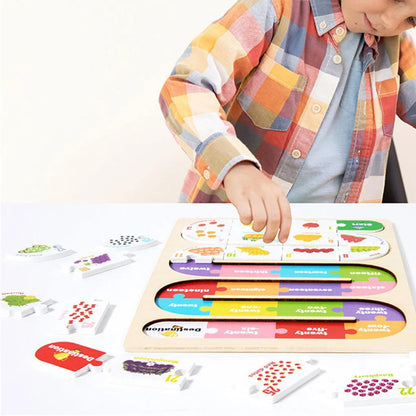 Wooden Education magic puzzle