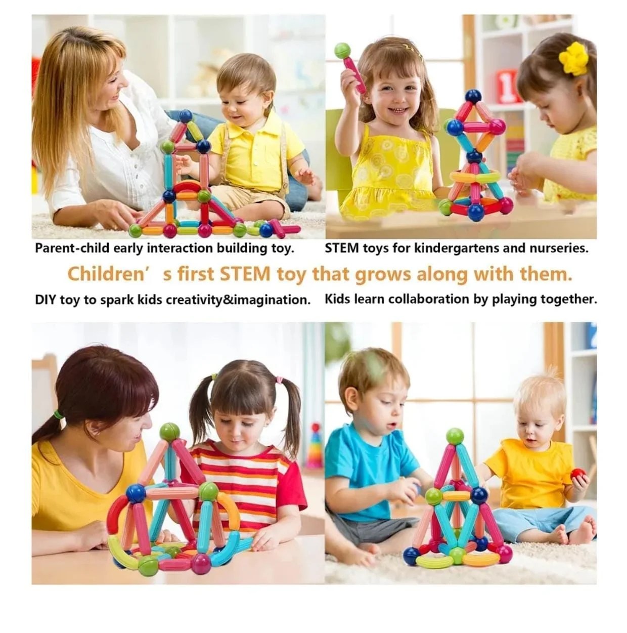 magnetic sticks and building blocks