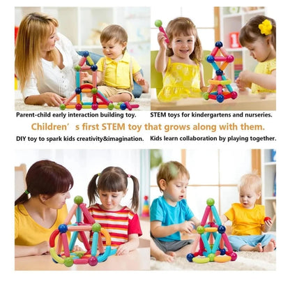 magnetic sticks and building blocks