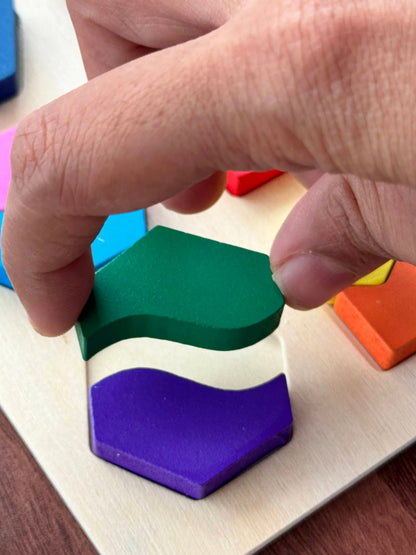 3 set of Shape Puzzle Board