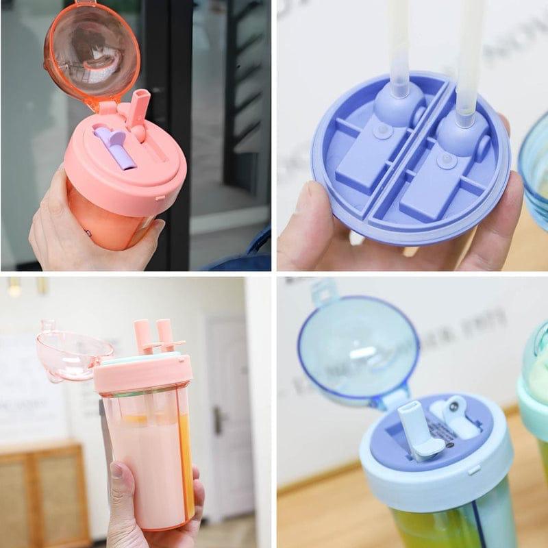 2 Drinks in 1 Sipper bottle