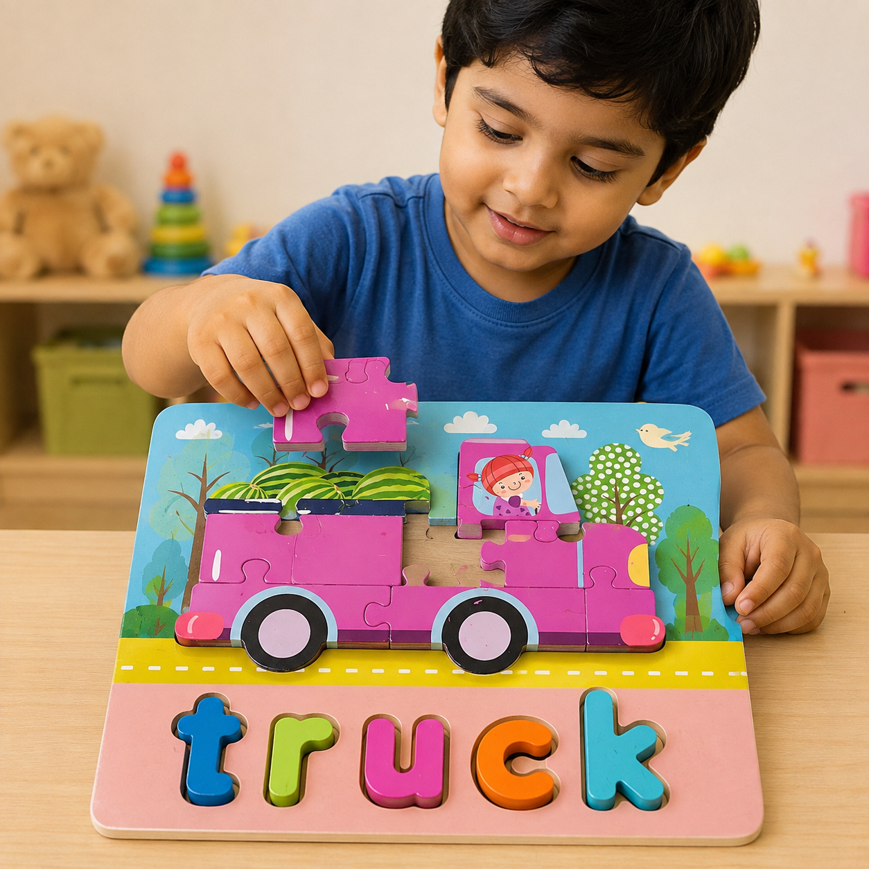 Wooden Jigsaw Puzzle  Board