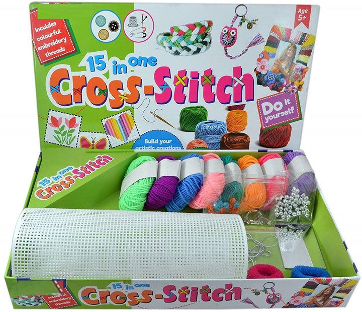 15-in-1 Cross Stitch DIY Craft Kit