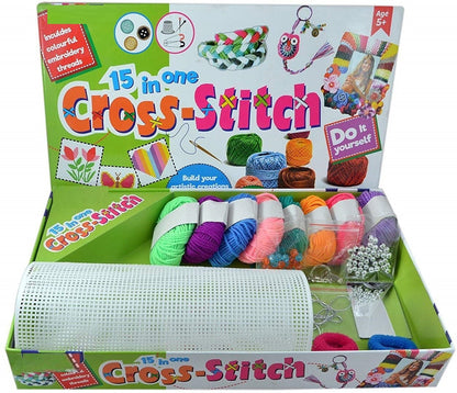 15-in-1 Cross Stitch DIY Craft Kit