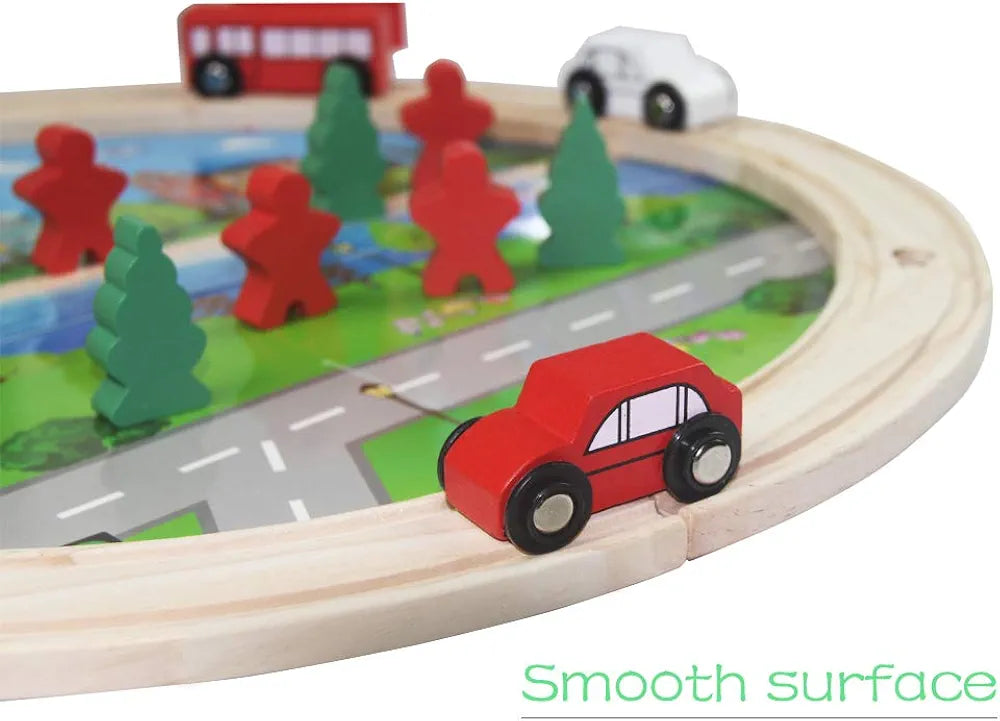 Wooden construction toy