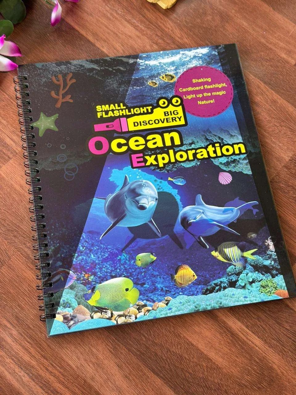 Flashlight exploration book