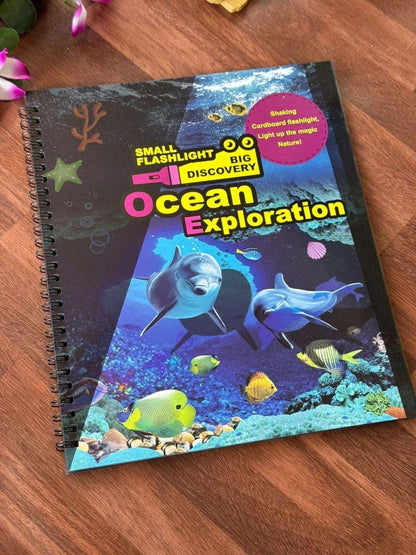 Flashlight exploration book
