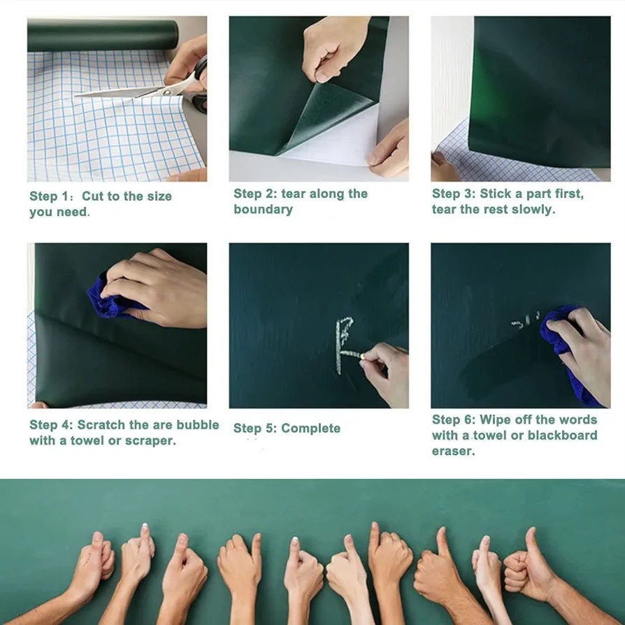 Adhesive black board sticker