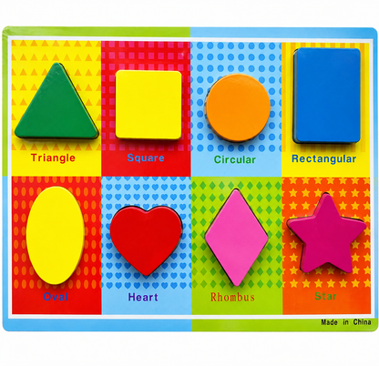 Montessori wooden Puzzle Board