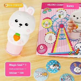 Velcro cartoon stamp
