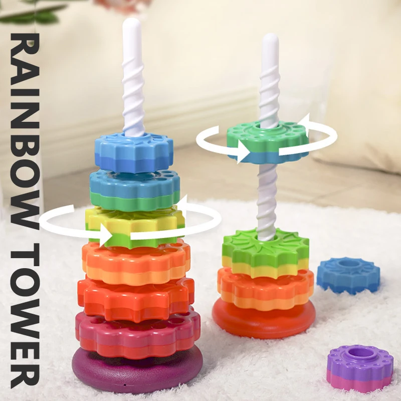 Spinning Rainbow tower