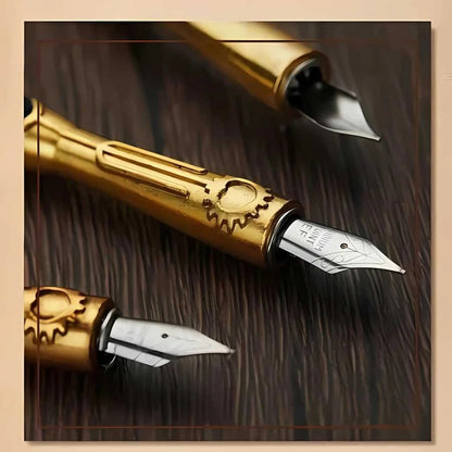 Vintage Pen & 3D Notebook